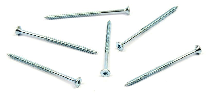 Univerzální vrut do dřeva 5x100/60 TORX zinek bílý, částečný závit