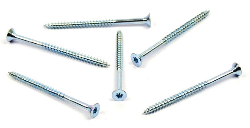 Univerzální vrut do dřeva 6x90/60 TORX zinek bílý, částečný závit