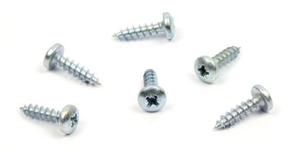 Vrut do dřeva s půlkulatou hlavou 5x16 zinek bílý křížová drážka PZ 