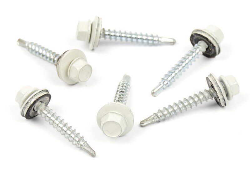 Střešní šroub s EPDM 4,8x35 RAL 9002 šedo bílá