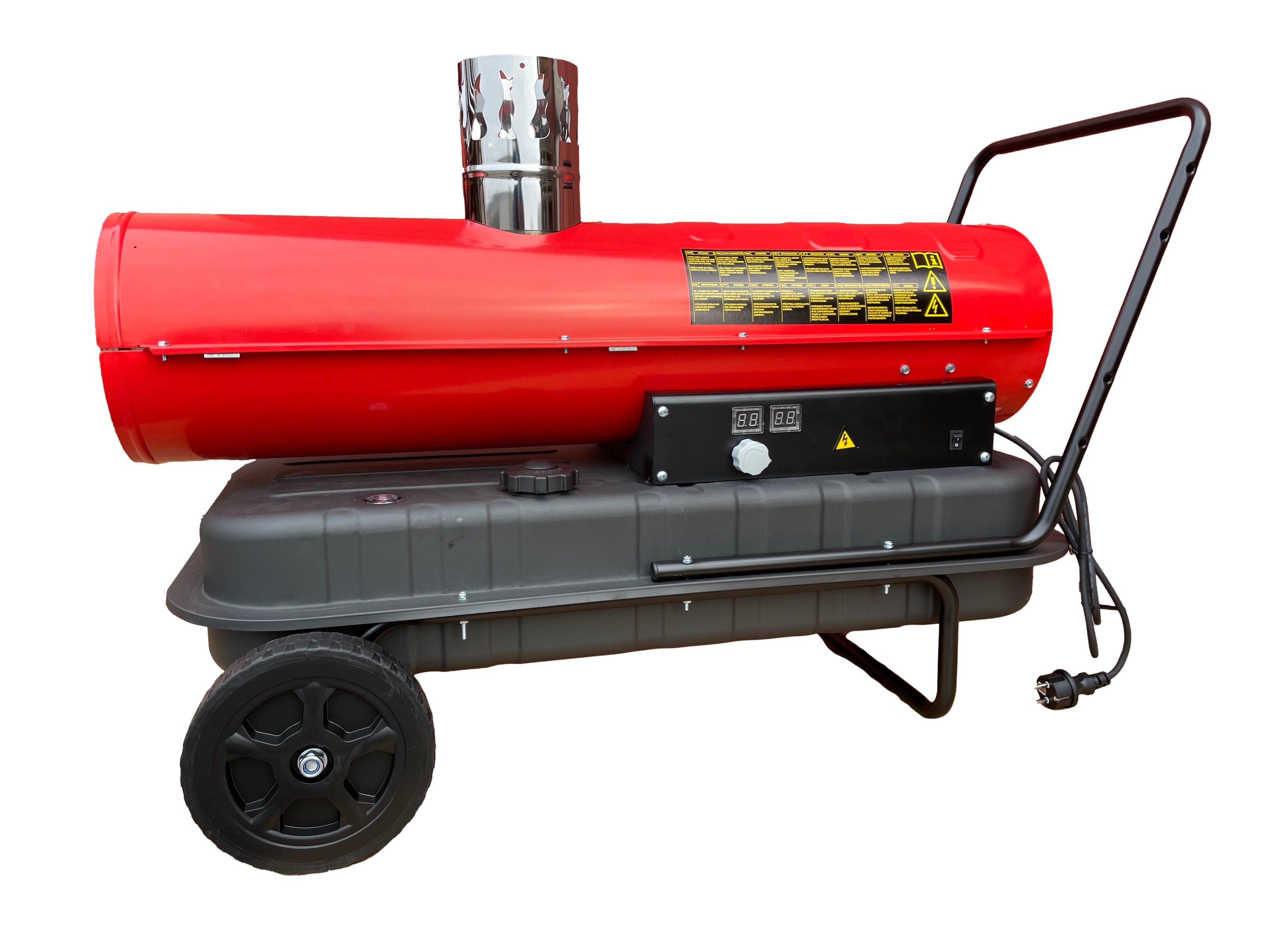 Naftové topidlo s odvodem spalin 30 kW s termostatem