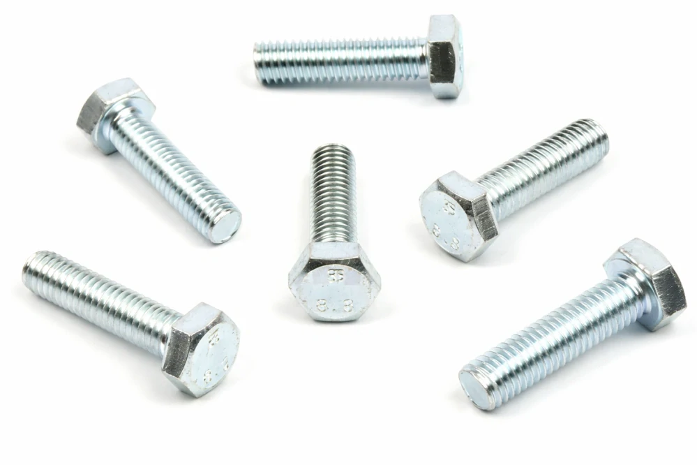 Šroub DIN 933 8.8 M8 x 10 ZB