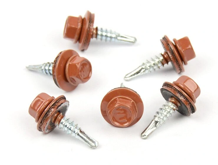 Střešní šroub GTZ F2+EPDM 4,8x35 nerez A2 RAL 8004