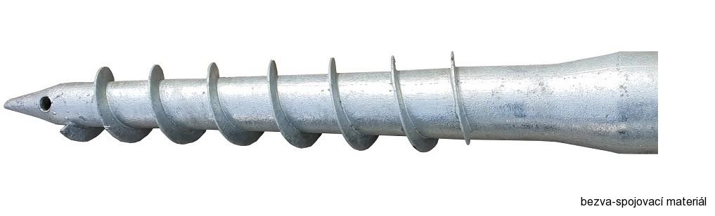 Zemní vrut U 140×900 mm – na pergoly a ploty (bez betonování)