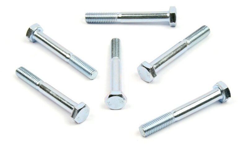 Šroub se šestihrannou hlavou DIN 931 M8x35 mm, částečný závit, zinek bílý, ocel 8.8 