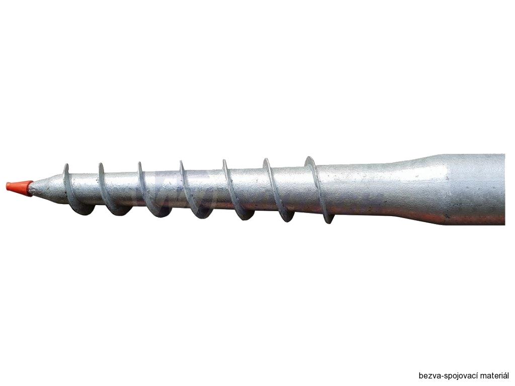 Zemní vrut kruhový 26-55x560 mm – na pergoly a ploty (bez betonování)