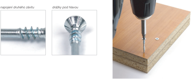 Vrut do dřeva DABL ZH TX 4,0 x 40/23 ZB