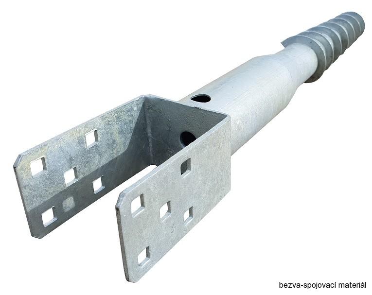 Zemní vrut U 80×900 mm – na pergoly a ploty (bez betonování)